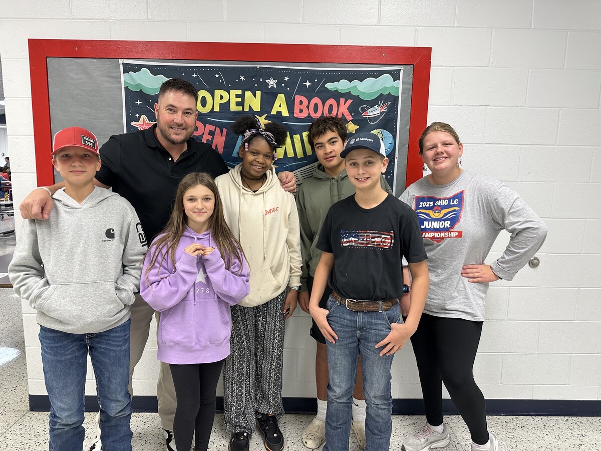 Mr. Jude, AP at TMS, and students