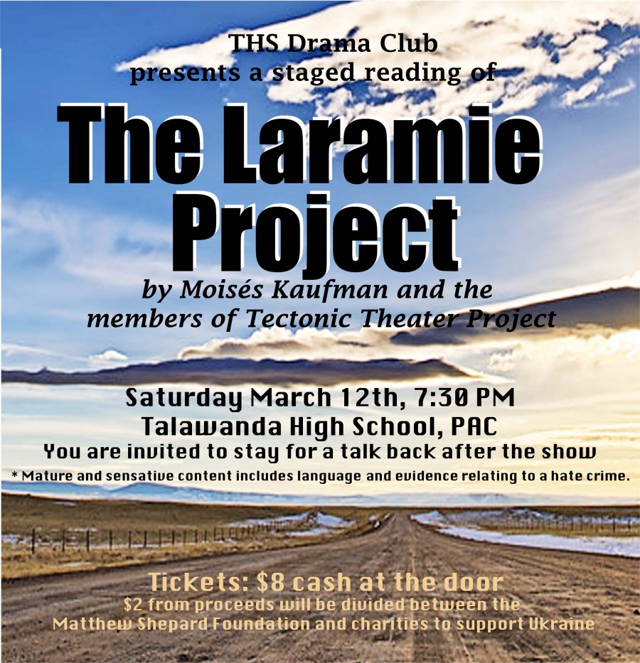 Poster for the Laramie Project Event